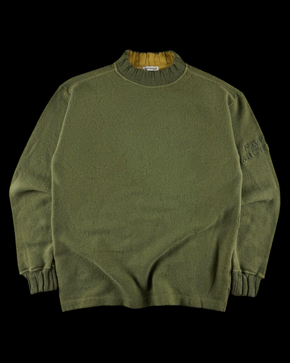 Boneville AW 1988 Navy Arctic Mock Neck Knitted Sweater [L]