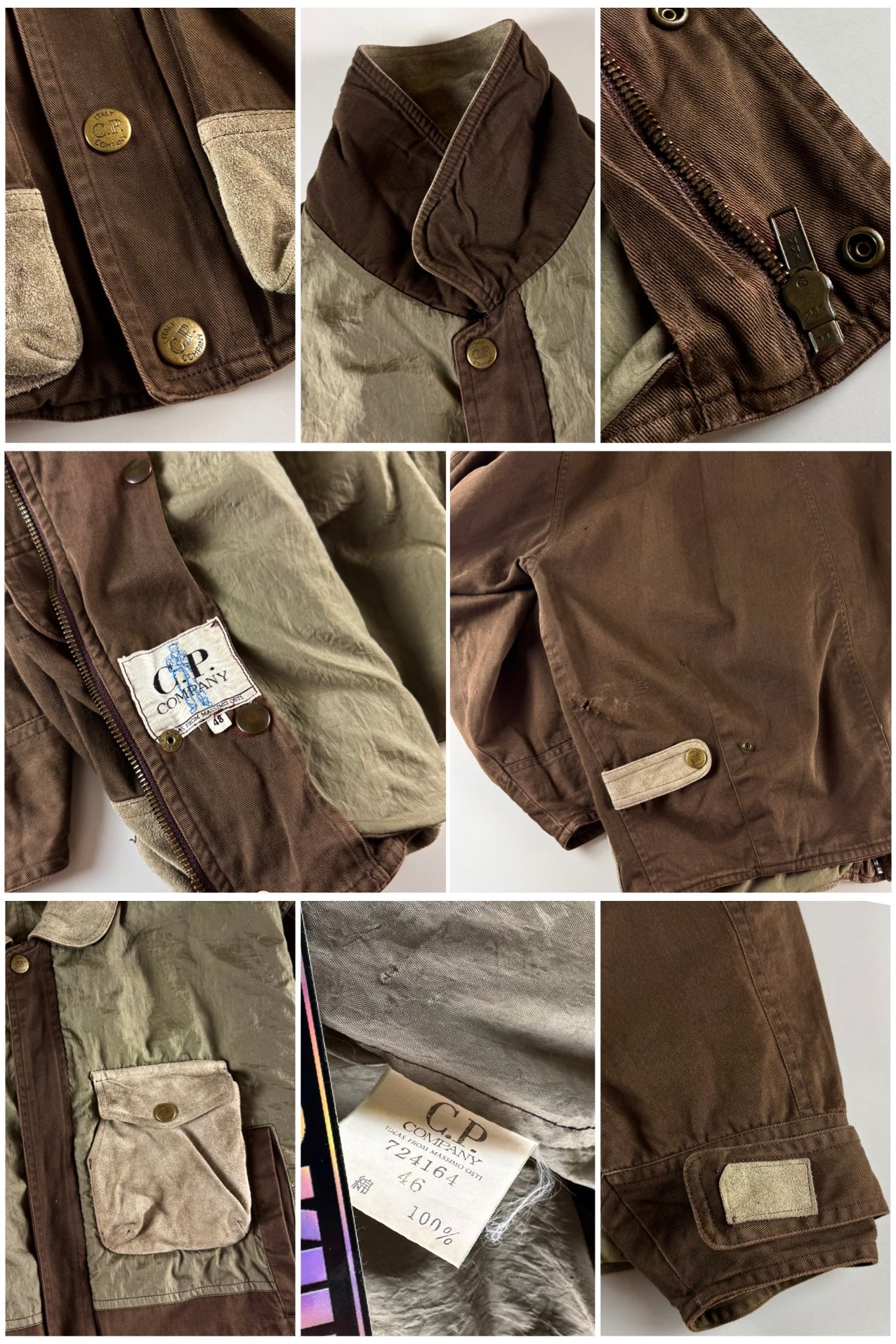 C.P. Company 1980’s Multipocket Suede Hunting Jacket [L]