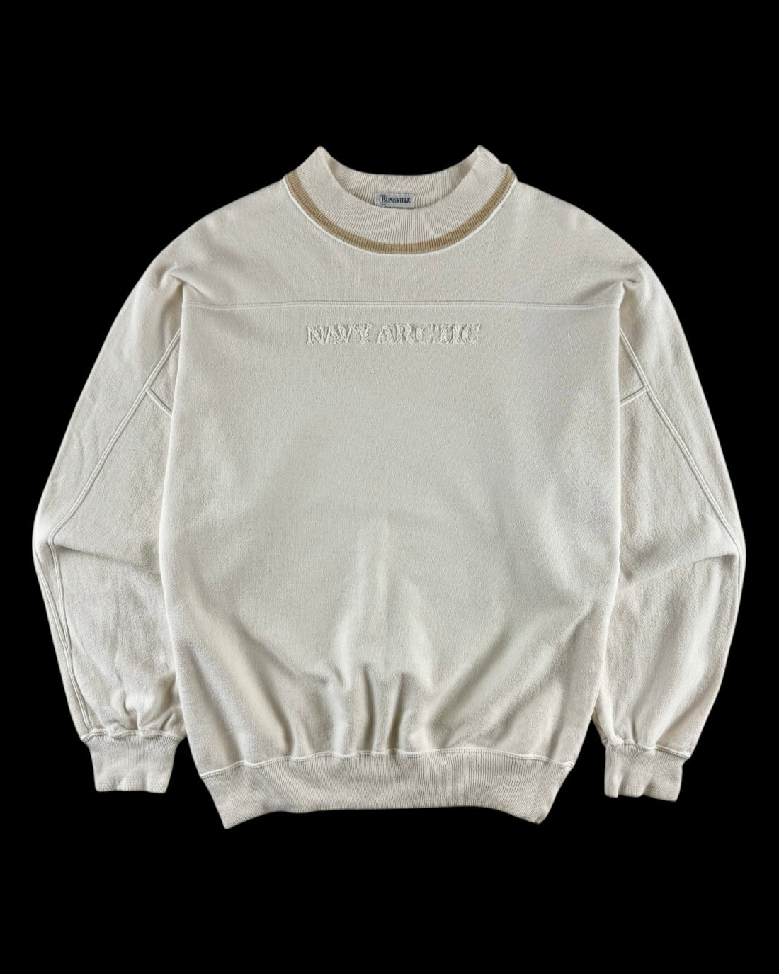 Boneville 1980’s Navy Arctic Chenille Logo Sweatshirt [L]