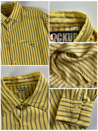 Boneville SS 1990 Striped Button Up Shirt [L]
