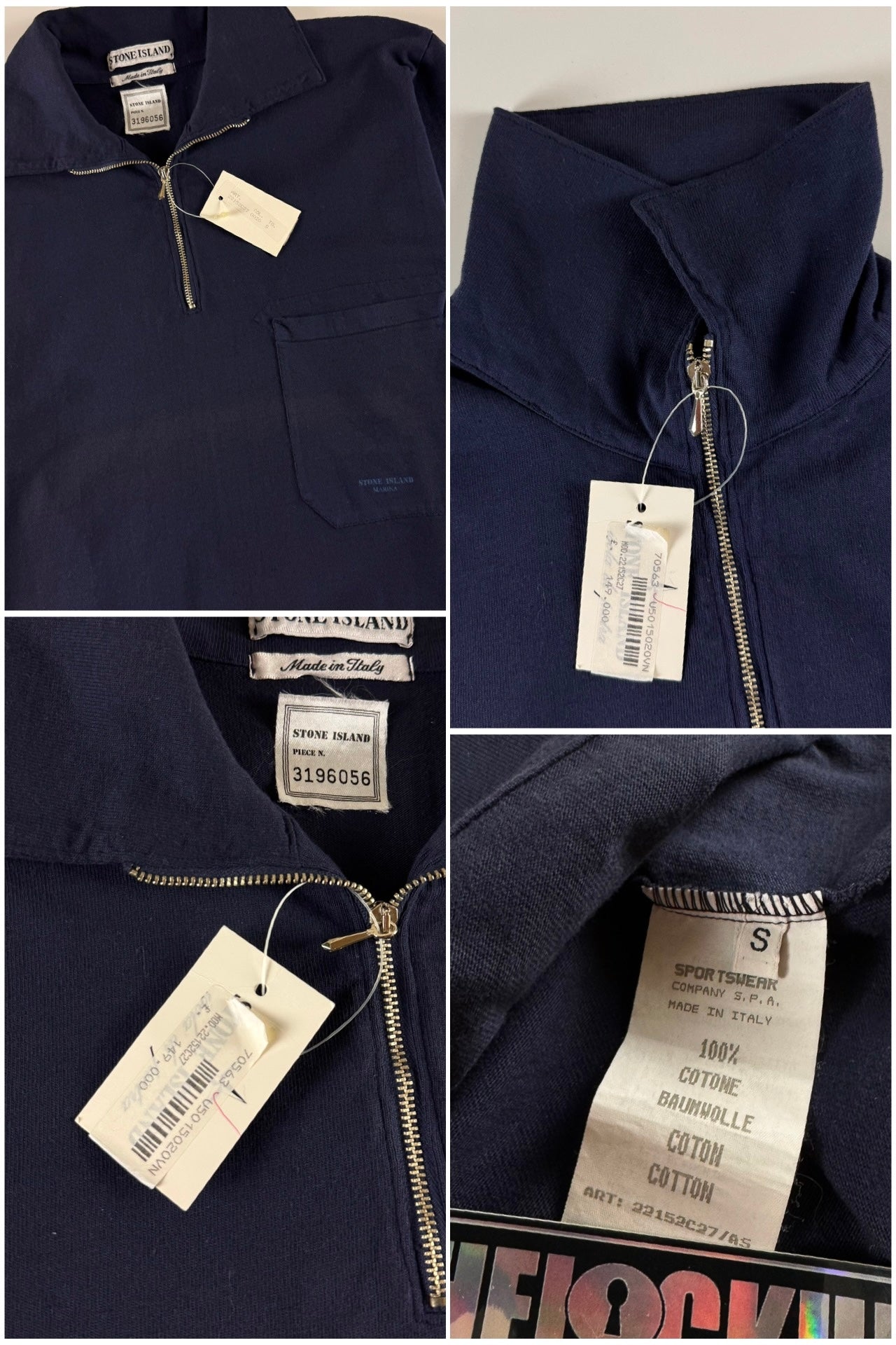Stone Island SS 1995 Marina Long Sleeve Pullover [S]