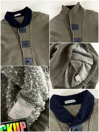 Stone Island 1980’s Ribbed Fleece Lined Pullover [XL]