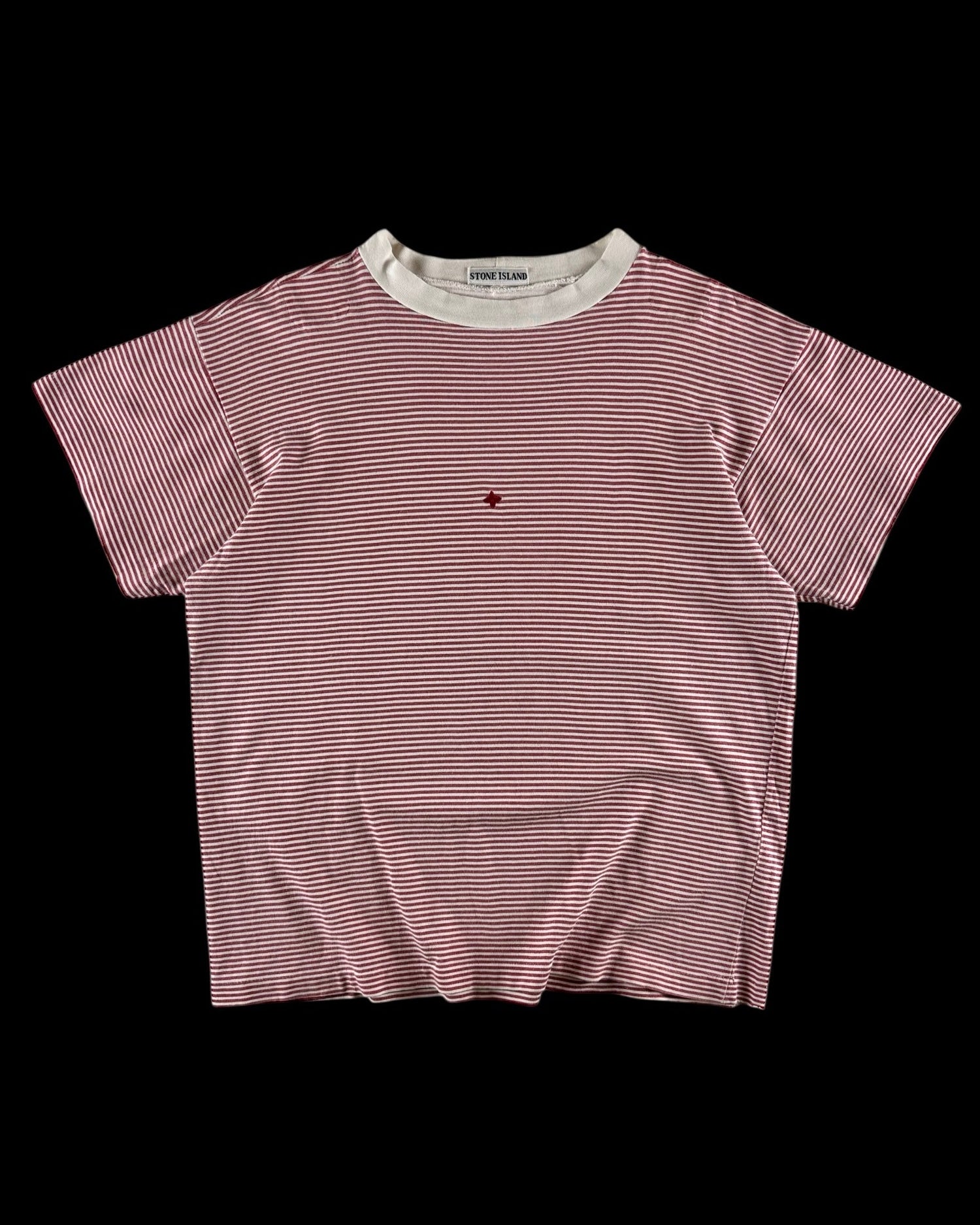 Stone Island 1980’s Compass Logo Striped T-Shirt [S]
