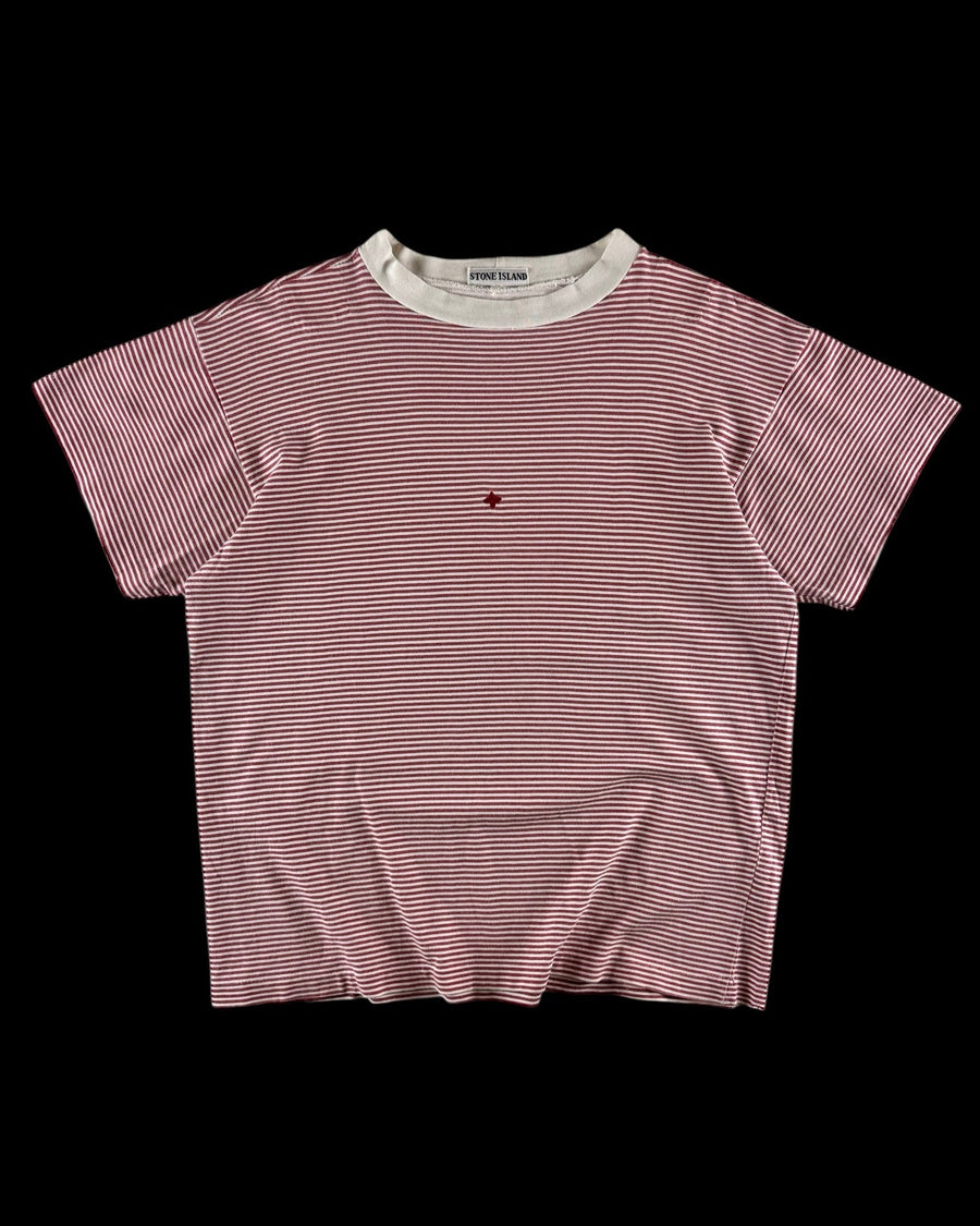 Stone Island 1980’s Compass Logo Striped T-Shirt [S]