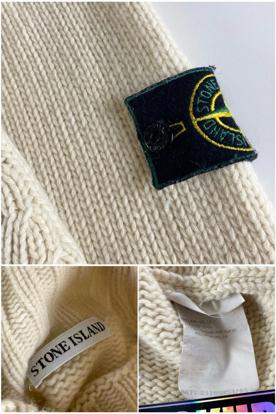Stone Island 1994 AW Mock Neck Knitted Sweater [L]