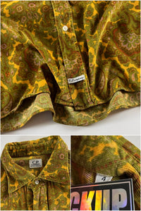 C.P. Company 1980’s Paisley Print Corduroy Shirt [XL]