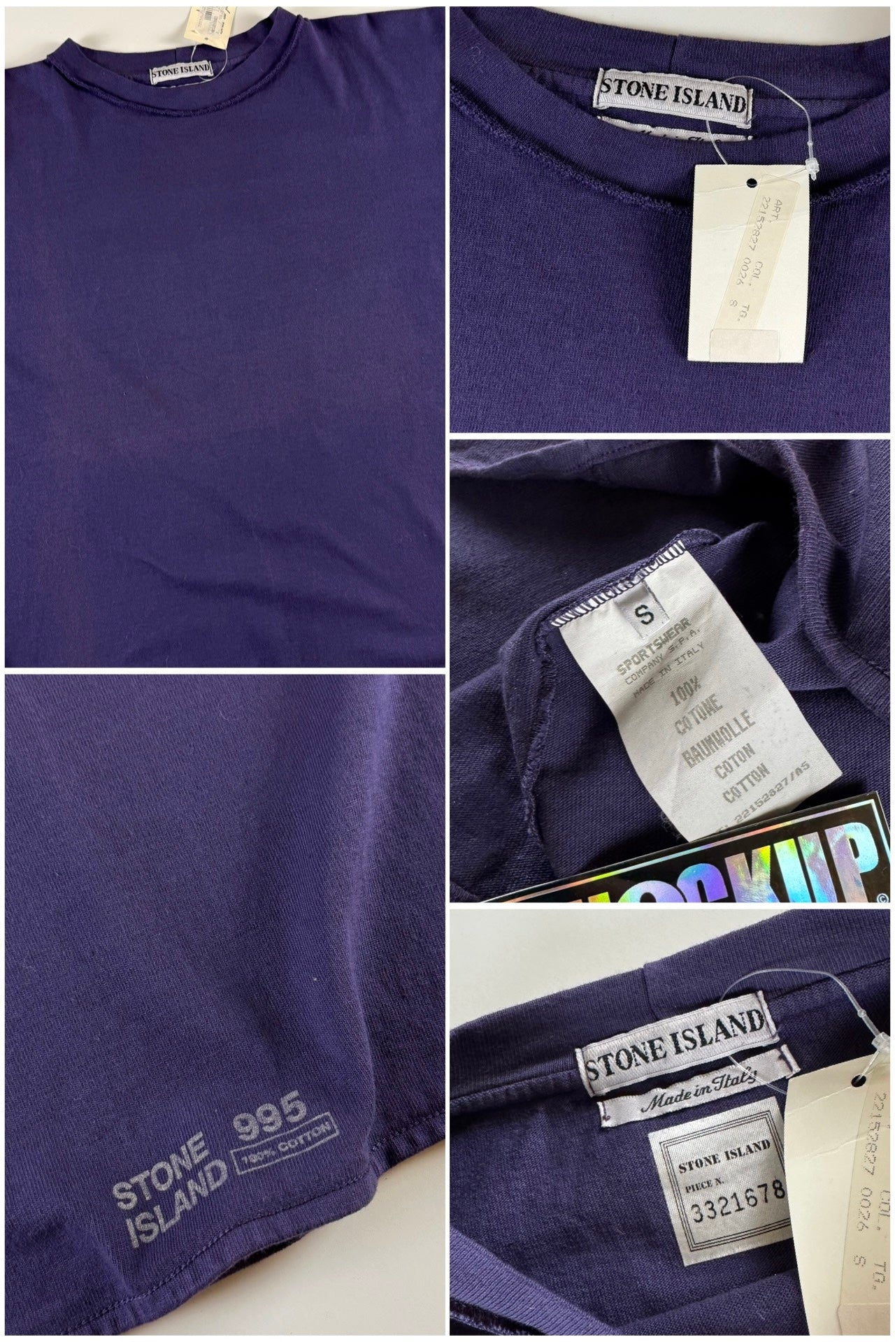 Stone Island SS 1995 Logo T-Shirt [S]