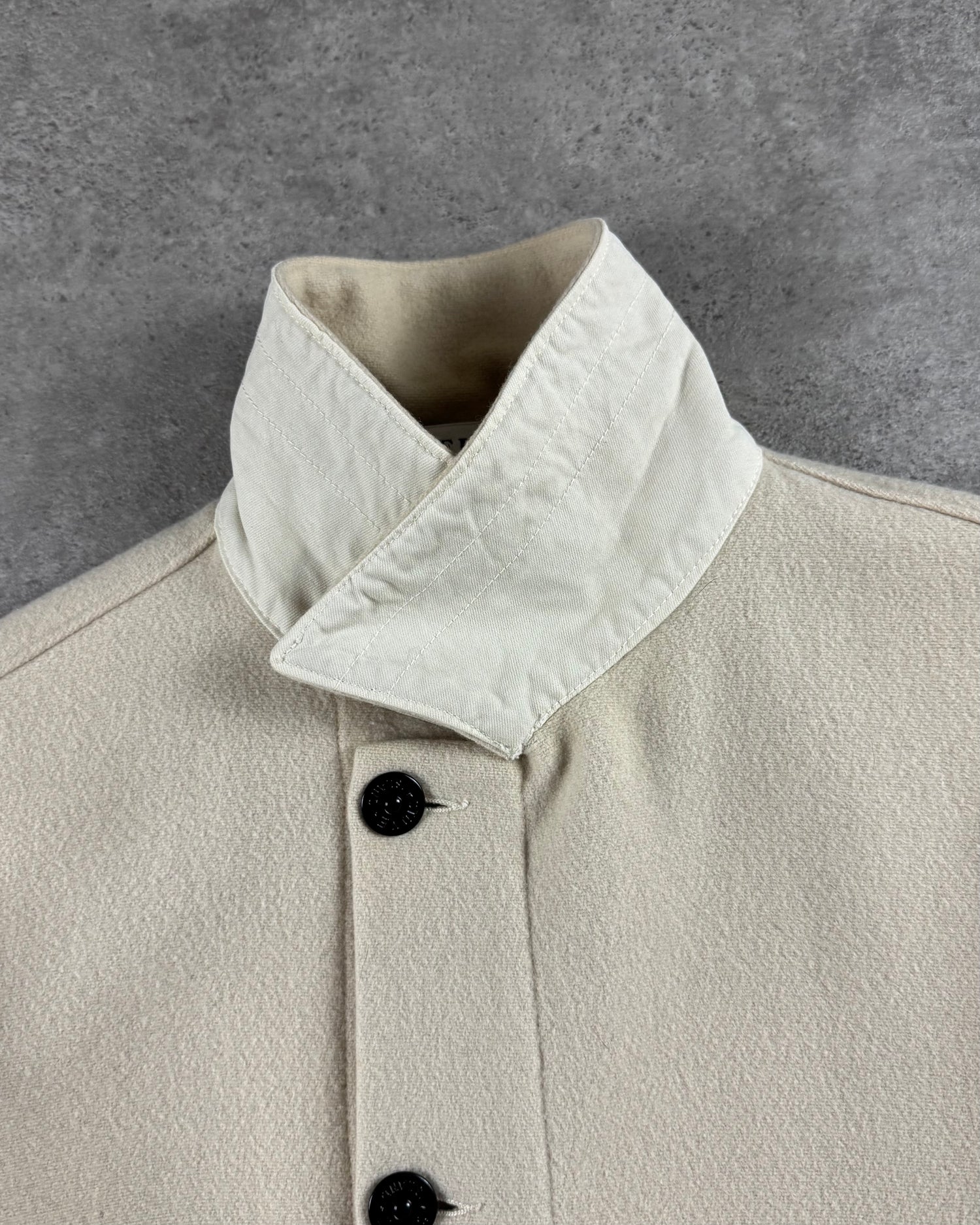 Button Up Wool Overshirt