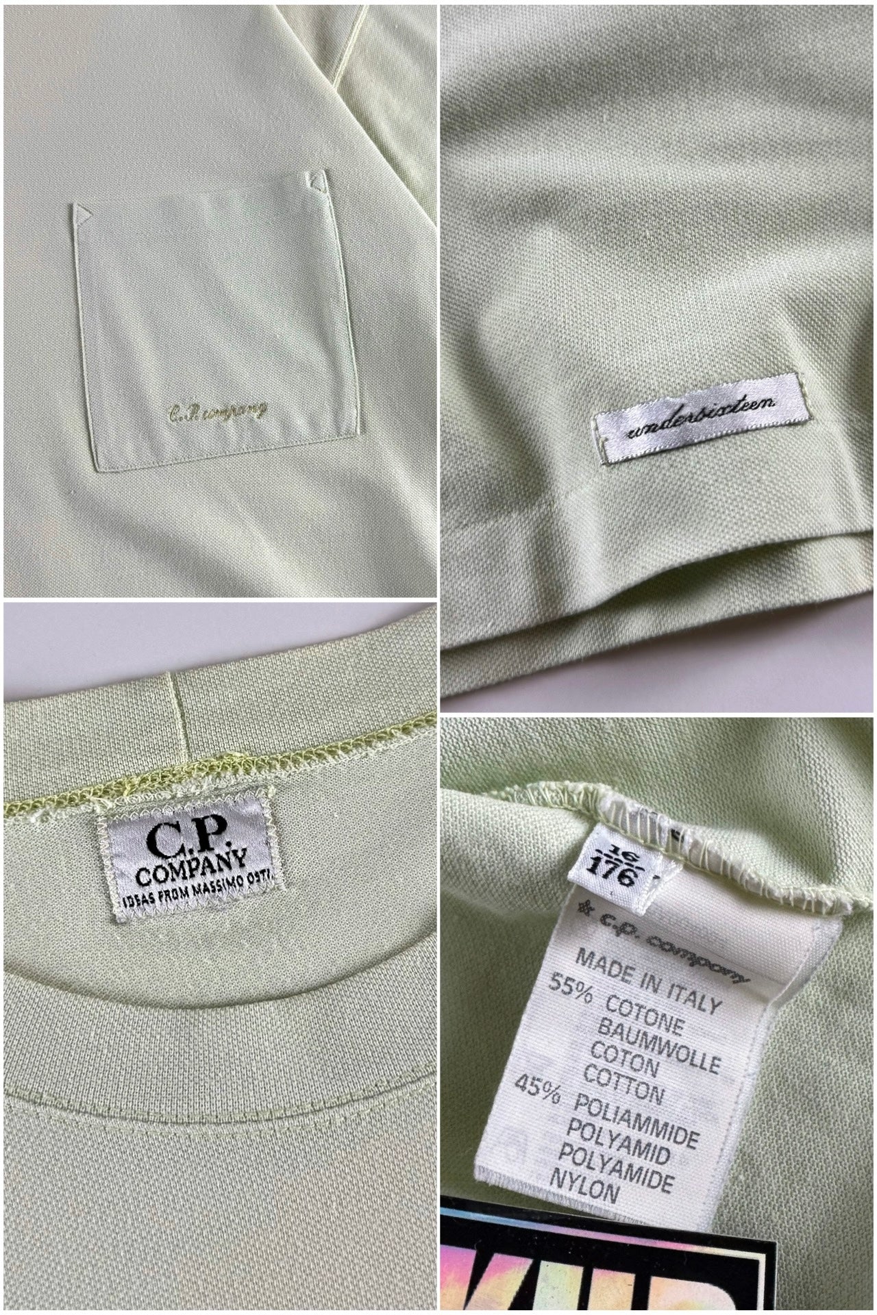 C.P. Company 1980’s Embroidered Pocket Logo T-Shirt [M]