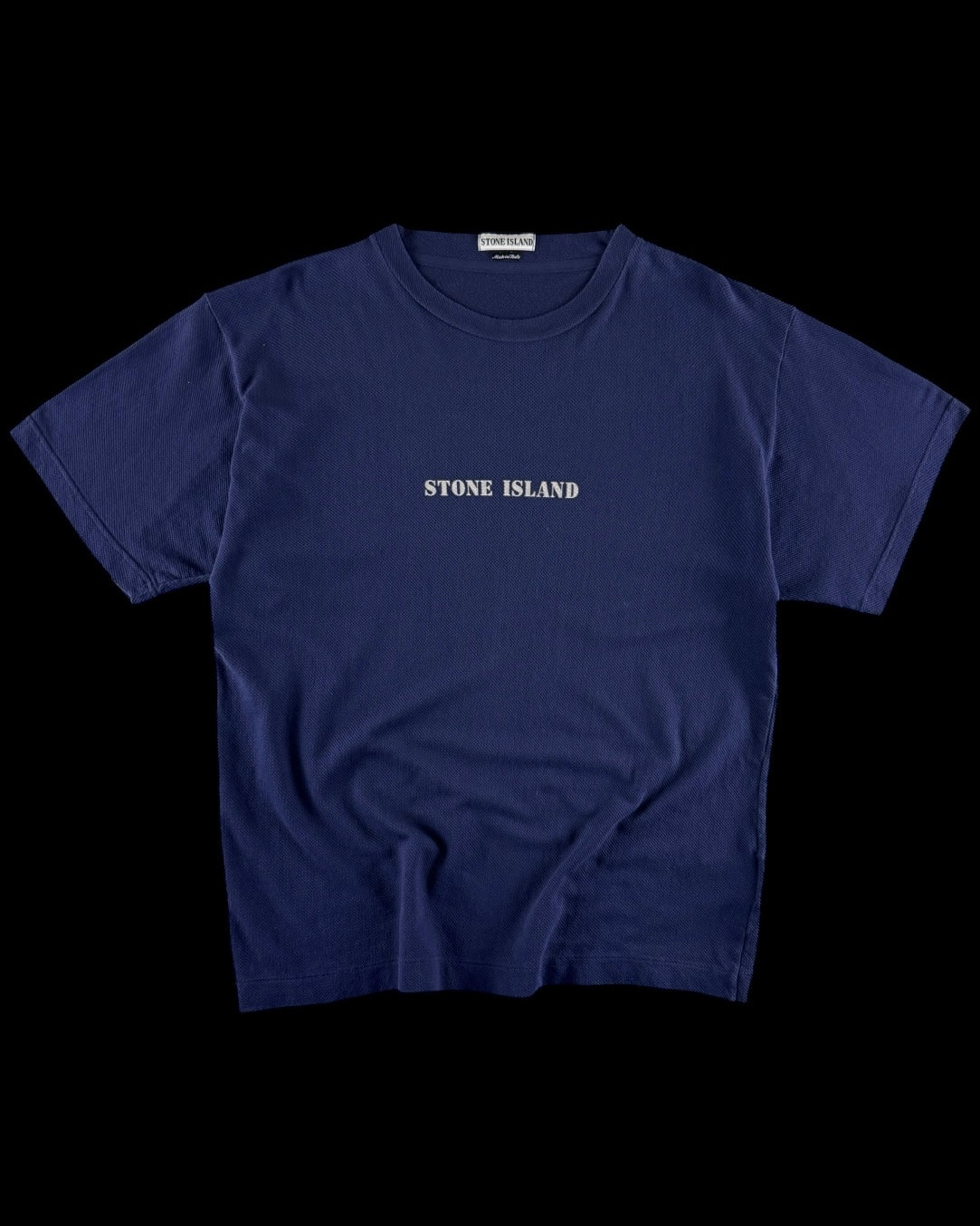 Stone Island SS 1998 Stencil Logo Waffle T-Shirt [XL]