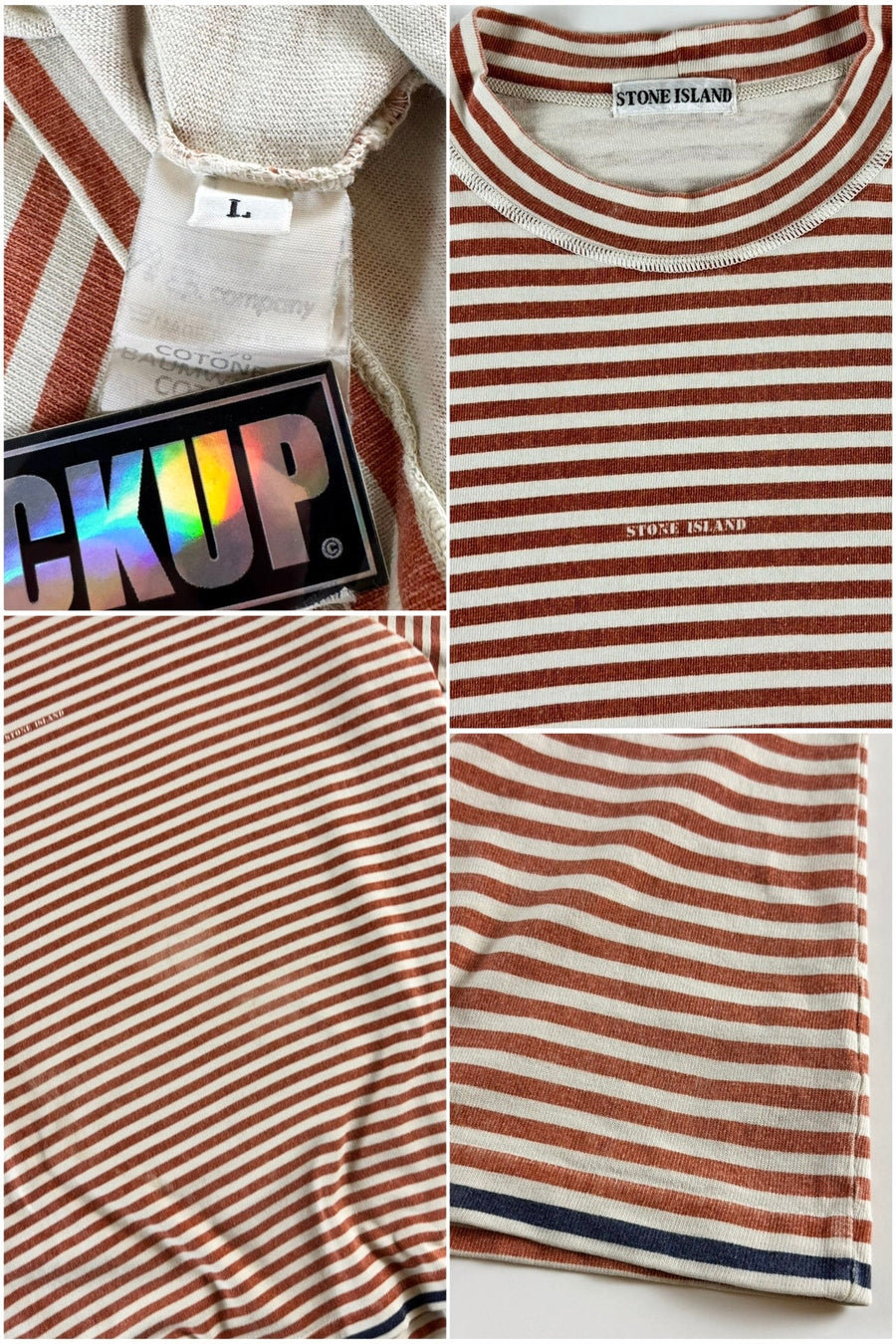 Stone Island 1980’s Striped Marina T-Shirt [L]