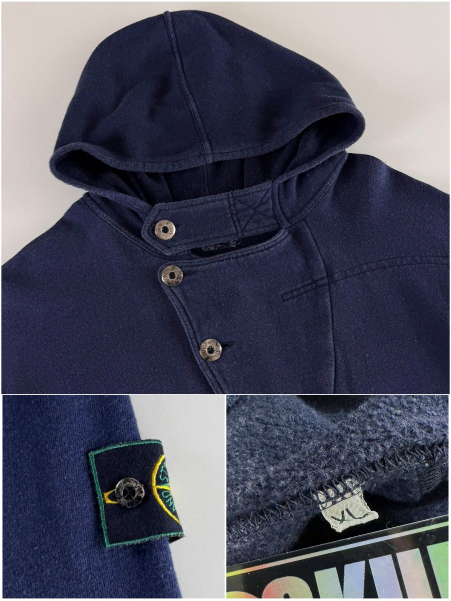 Stone Island 1980’s Pullover Hooded Sweatshirt [XL]