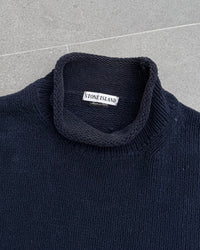 Stone Island 1990’s Mock Neck Knitted Sweater [XL]
