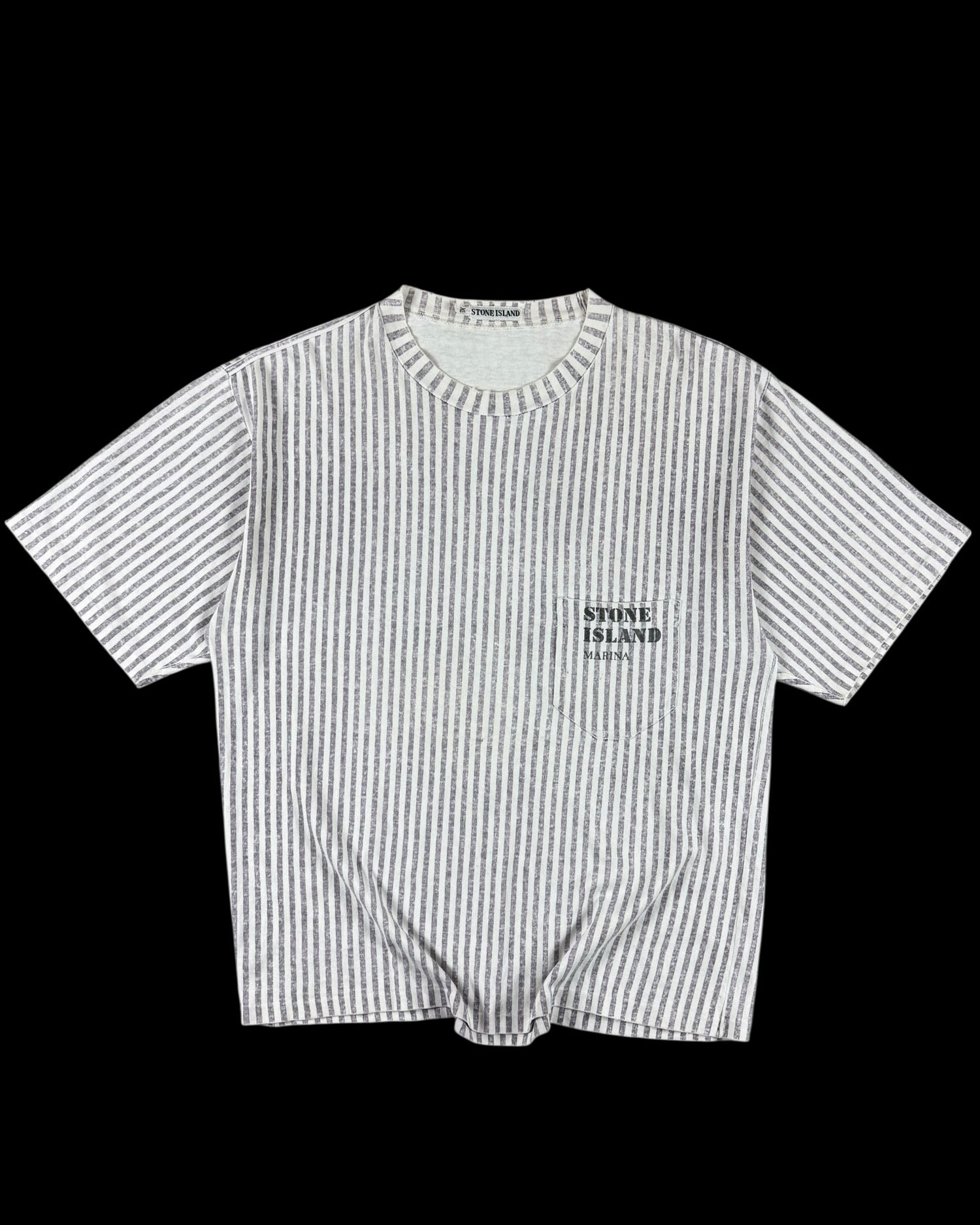 Stone Island 1985 Vertical Striped Marina T-Shirt [L]