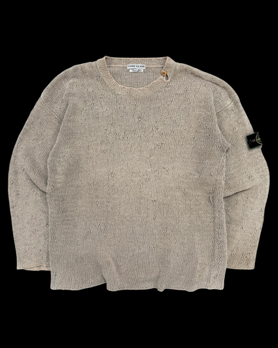 Stone Island AW 1995 Chenille Knitted Sweater [L]