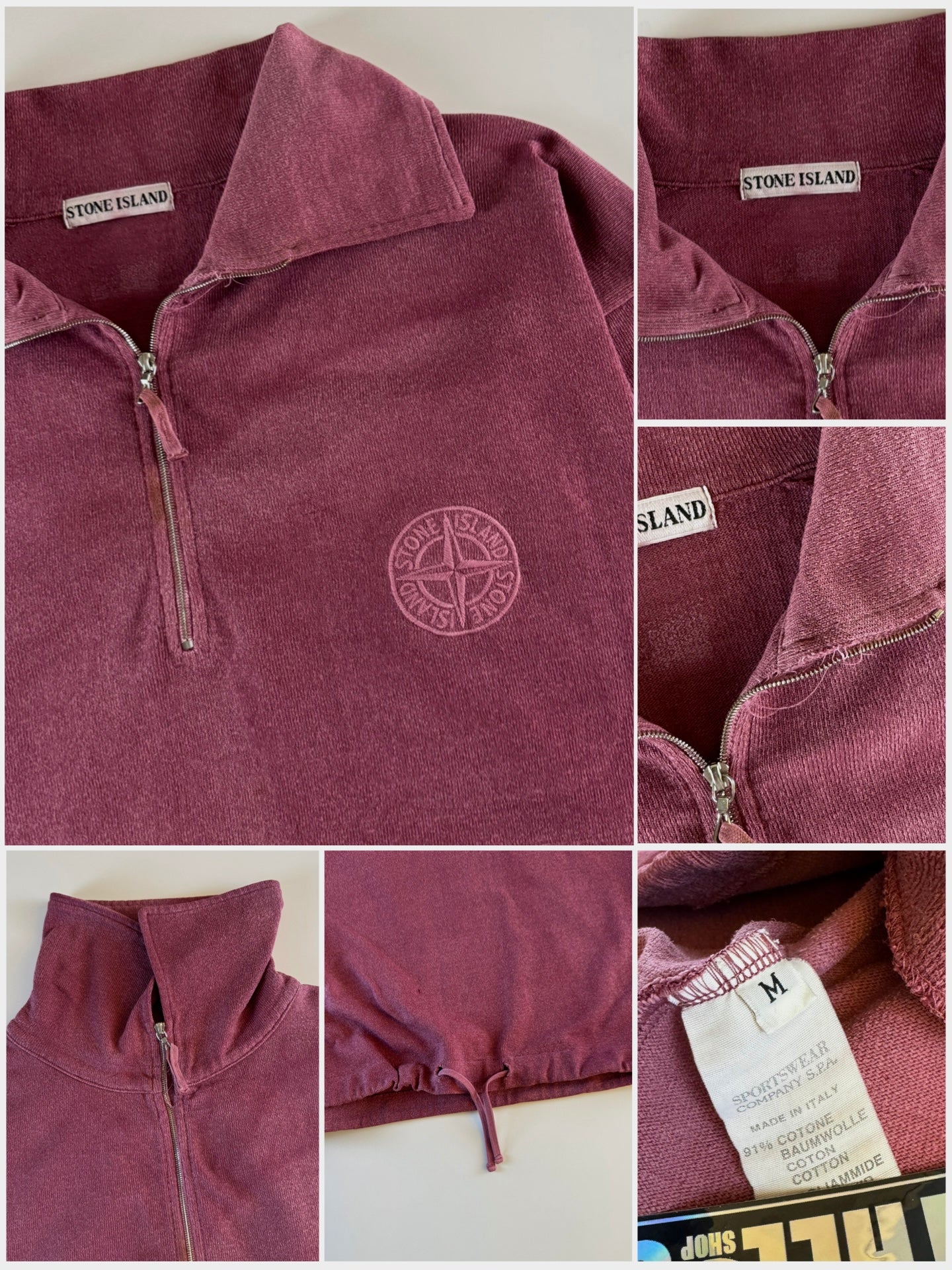 Stone Island 1980’s Compass Logo Pullover Sweatshirt [M]