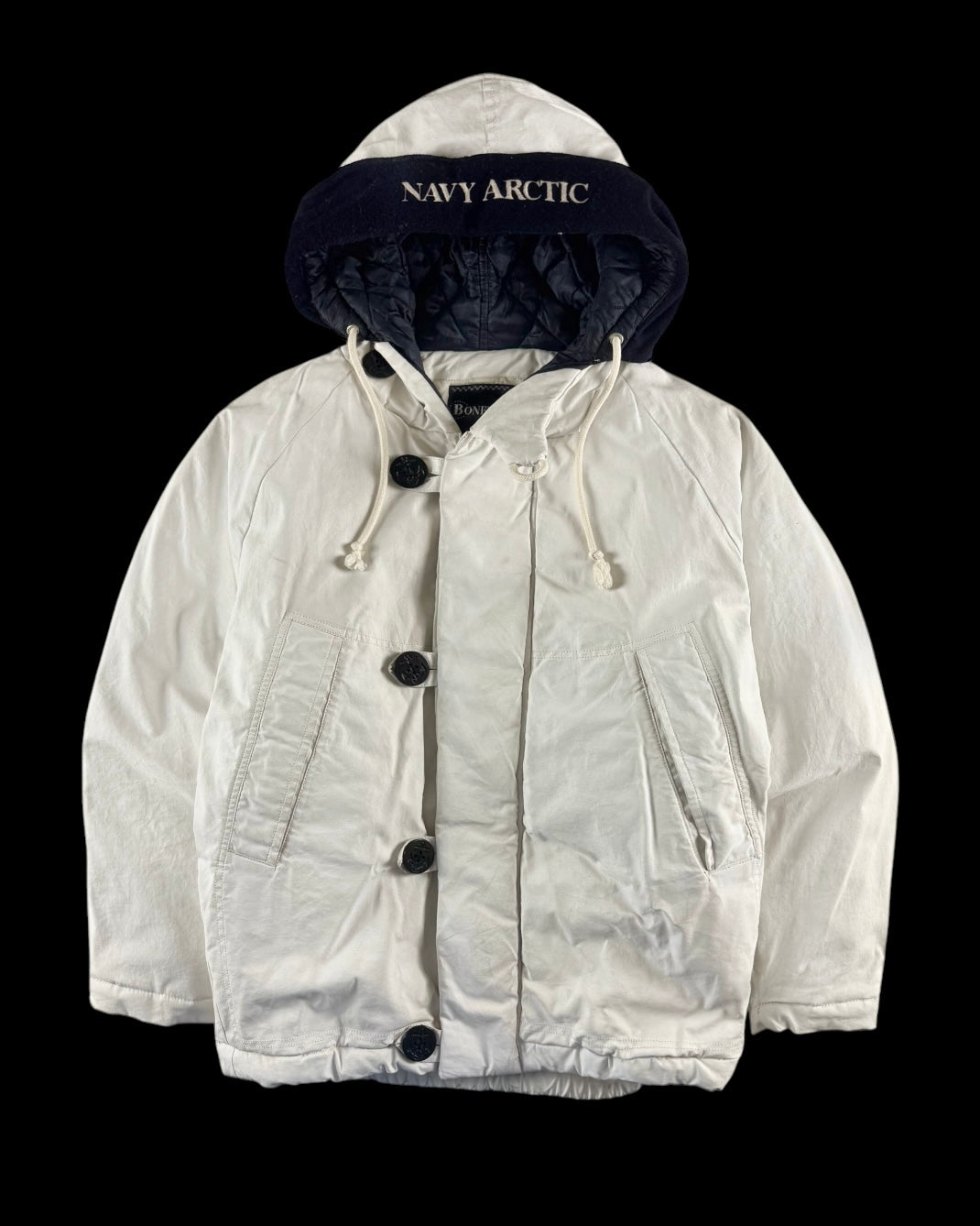 Boneville AW 1989 Navy Arctic Hooded Deck Jacket [L]