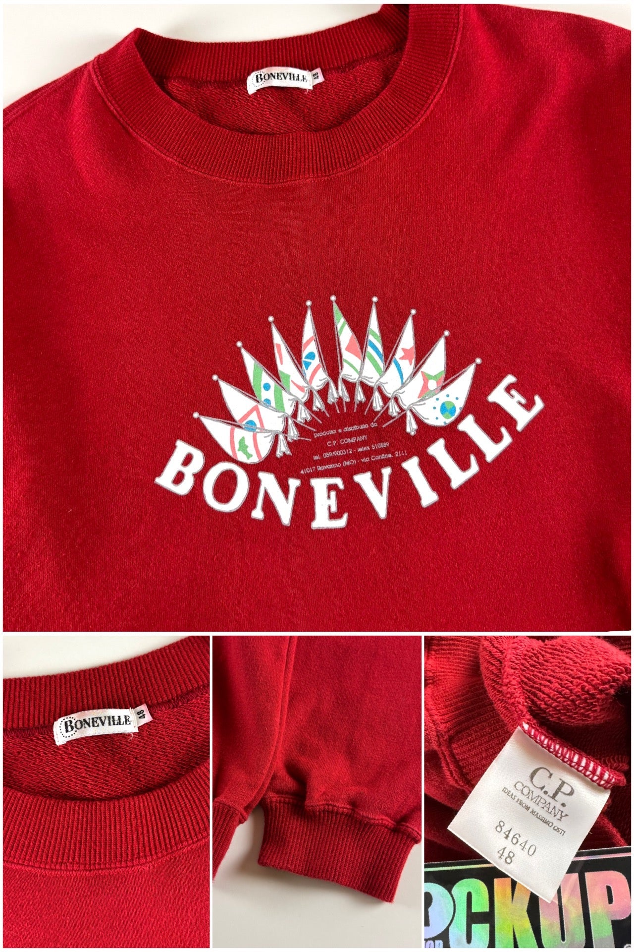 Boneville 1980’s Ravarino Flag Sweatshirt [M]