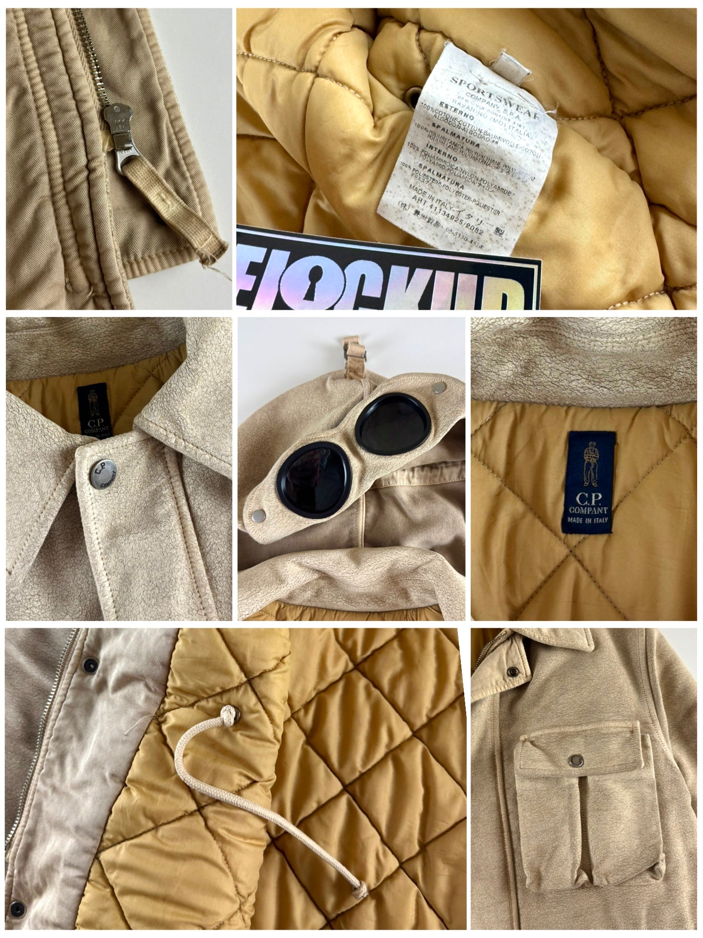 C.P. Company AW 2004 Moleskin Millie Miglia Goggle Jacket [L]