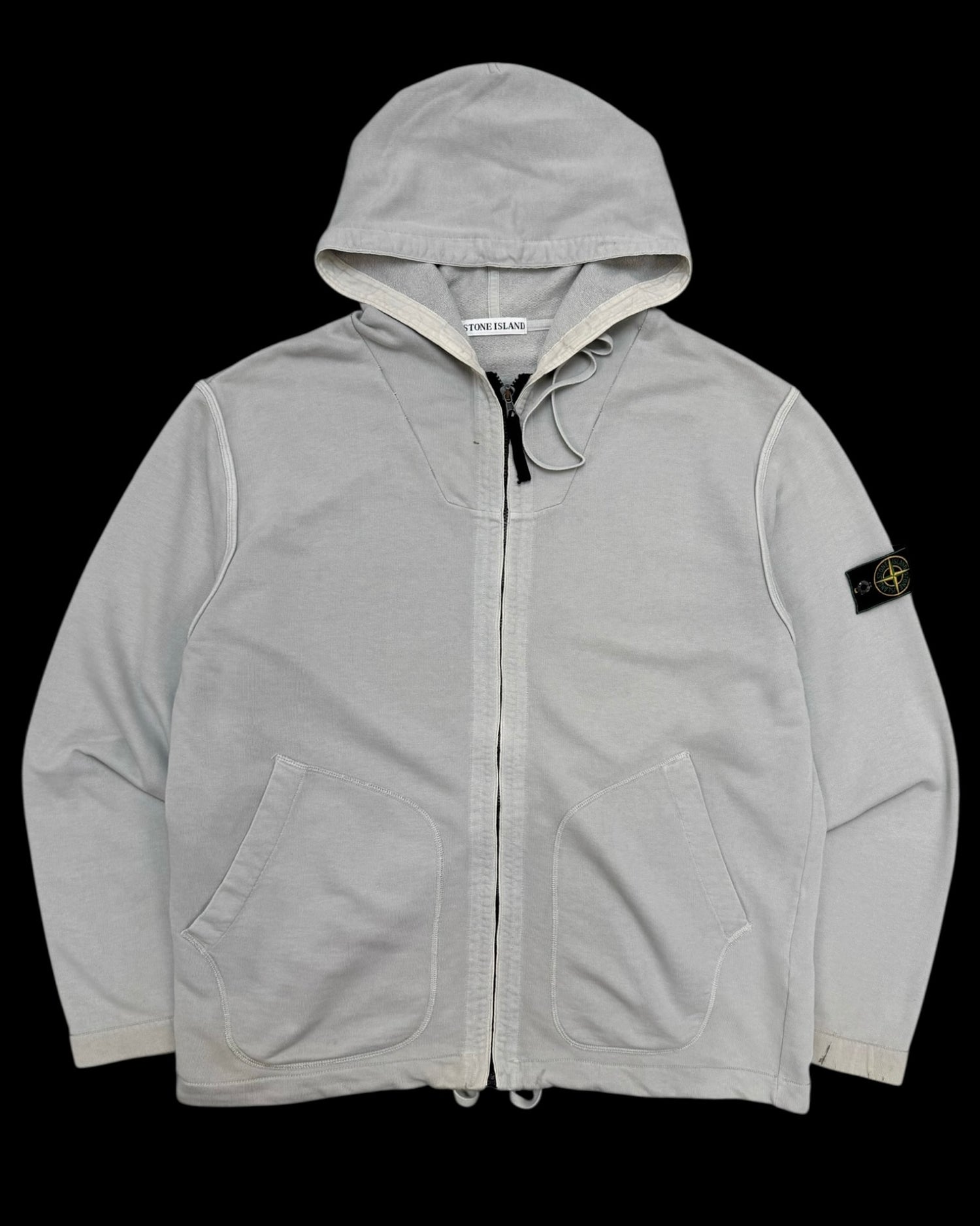 Stone Island SS 1999 Zip Up Hooded Sweatshirt [XL]