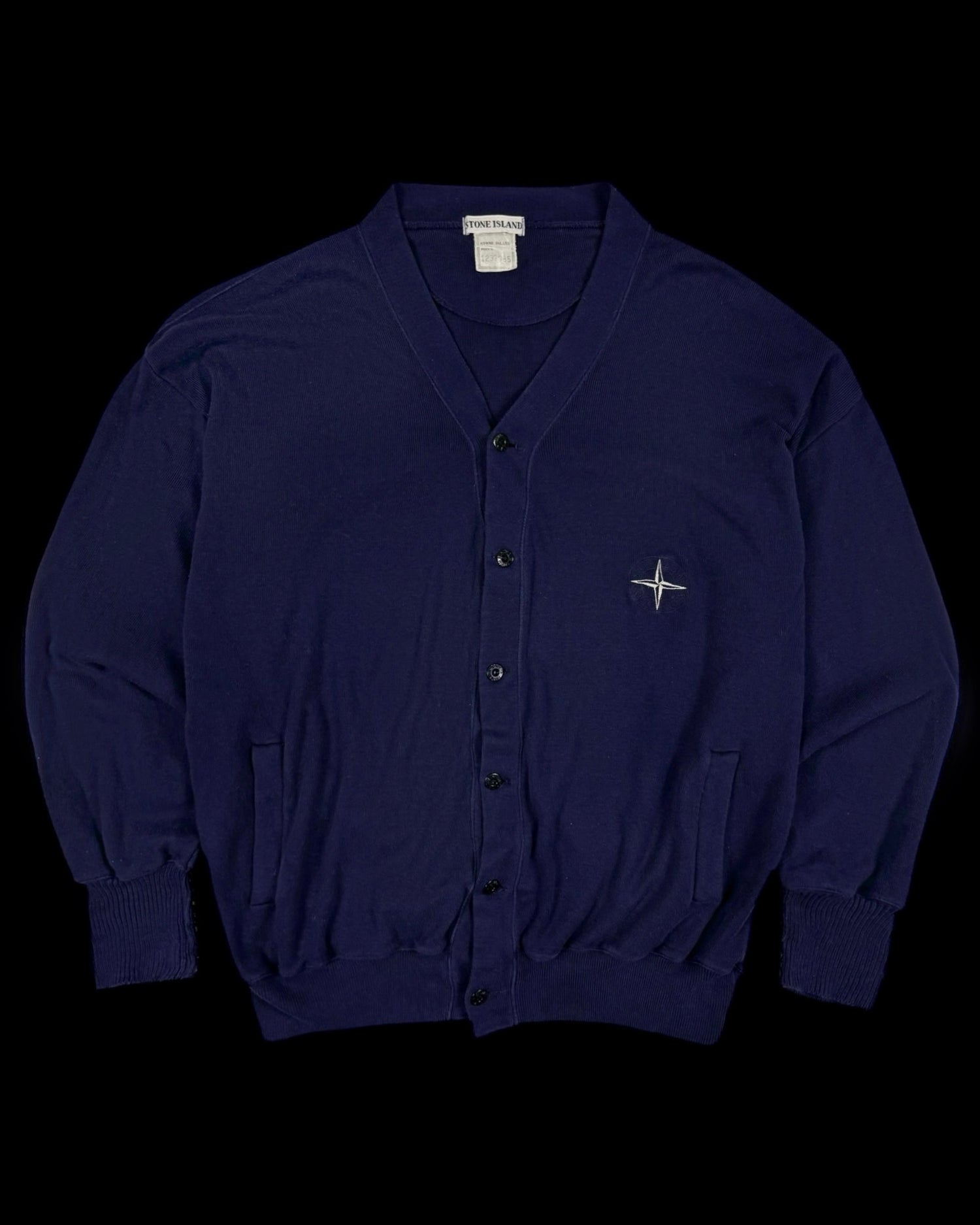 Stone Island 1980’s Compass Logo Cardigan Sweatshirt [XL]