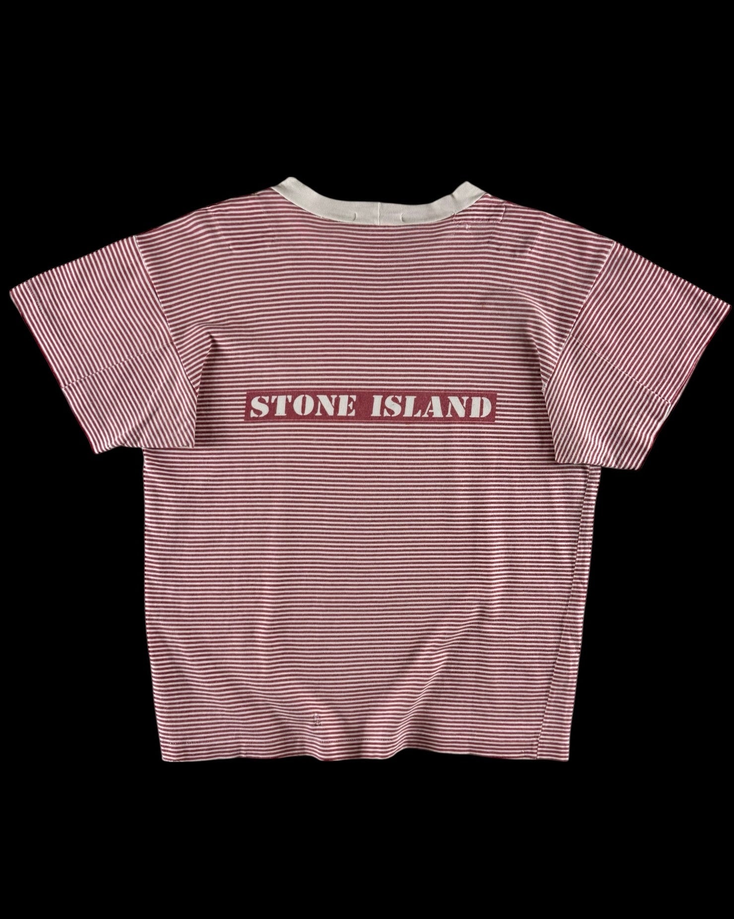 Stone Island 1980’s Compass Logo Striped T-Shirt [S]