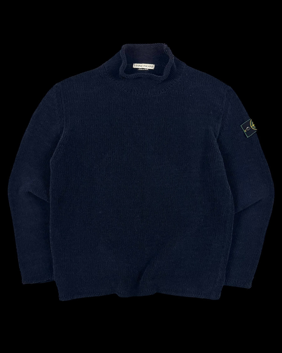Stone Island 1990’s Mock Neck Knitted Sweater [XL]