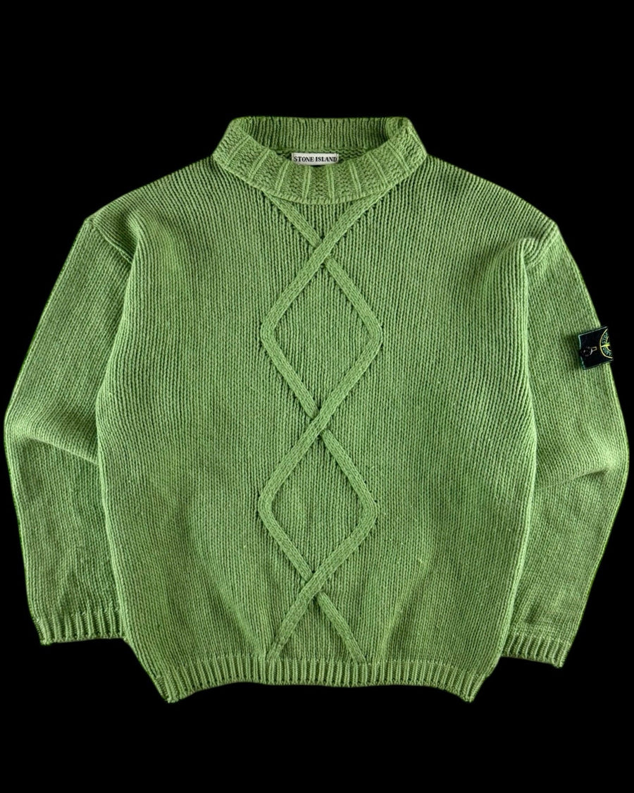 Stone Island 1980’s Cable Knitted Sweater [L]