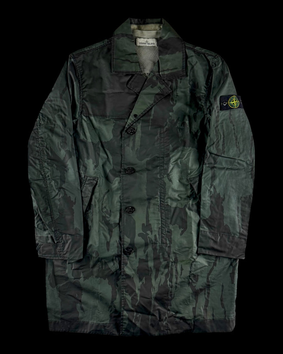 Stone Island SS 2015 Raso Gommato Reverse Colour Process Camo Jacket [M]