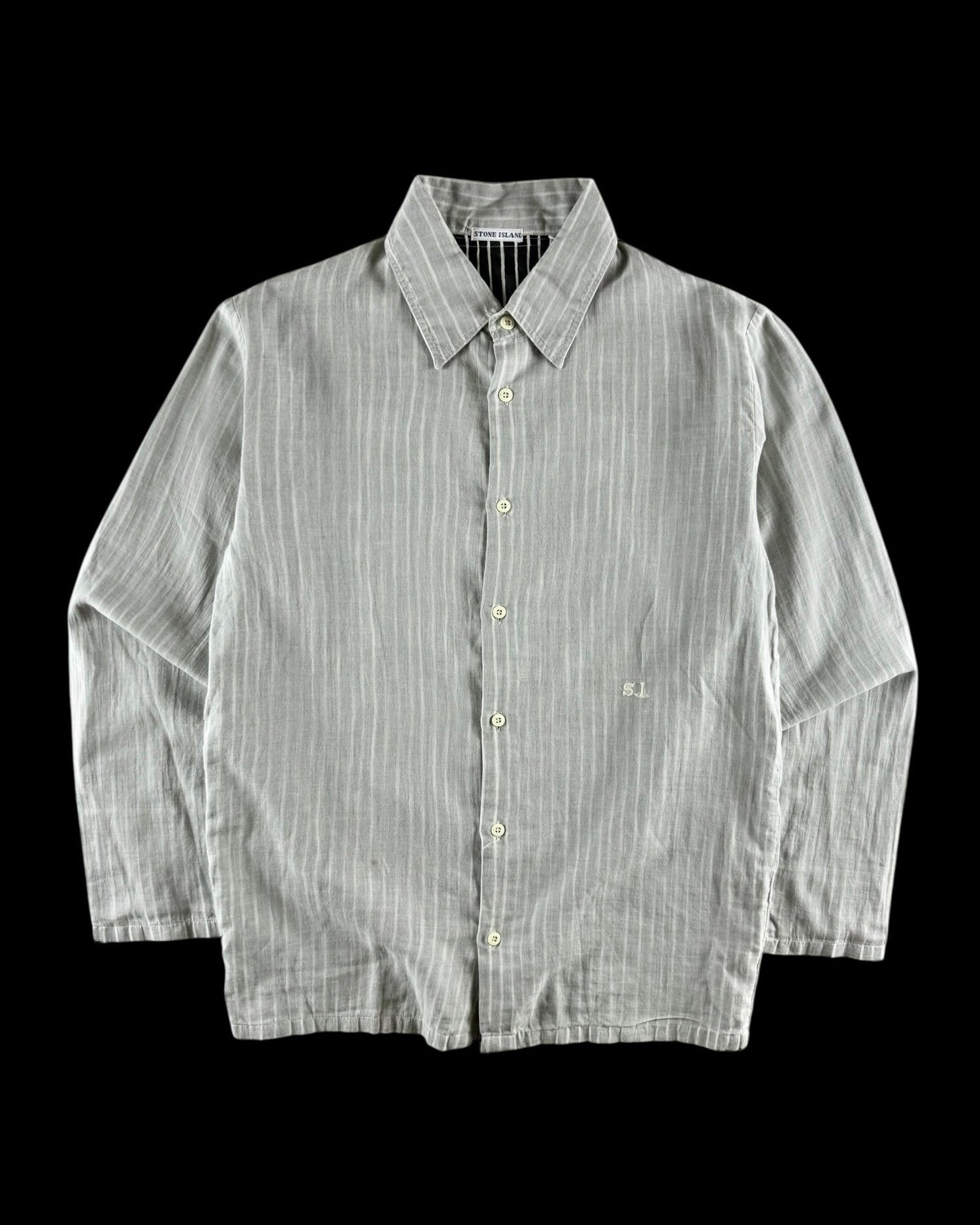 Stone Island SS 2003 Dual Layer Striped Shirt [M]
