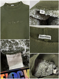 Boneville 1980’s Navy Arctic Chenille Logo Fleece Sweater [L]