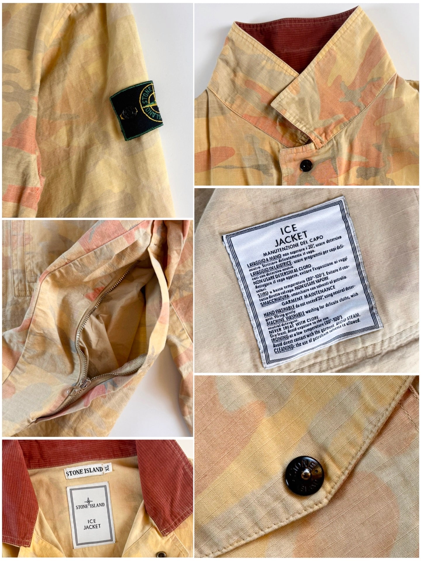 Stone Island AW 1989 Ice Camo Hunting Jacket [XL]