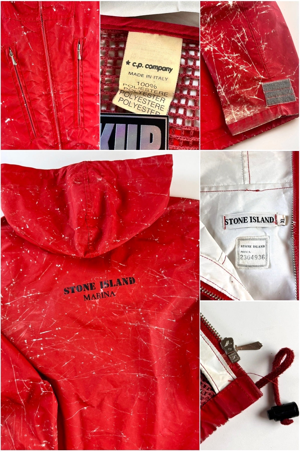 Stone Island SS 1992  Reflective Marina Jacket [XL]
