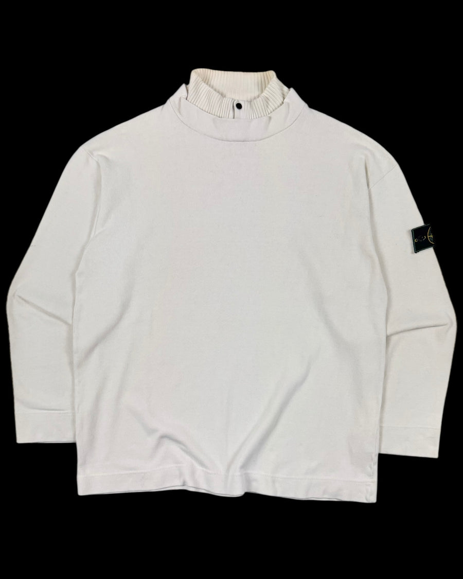 Stone Island AW 1997 Button Neck Sweatshirt [XL]