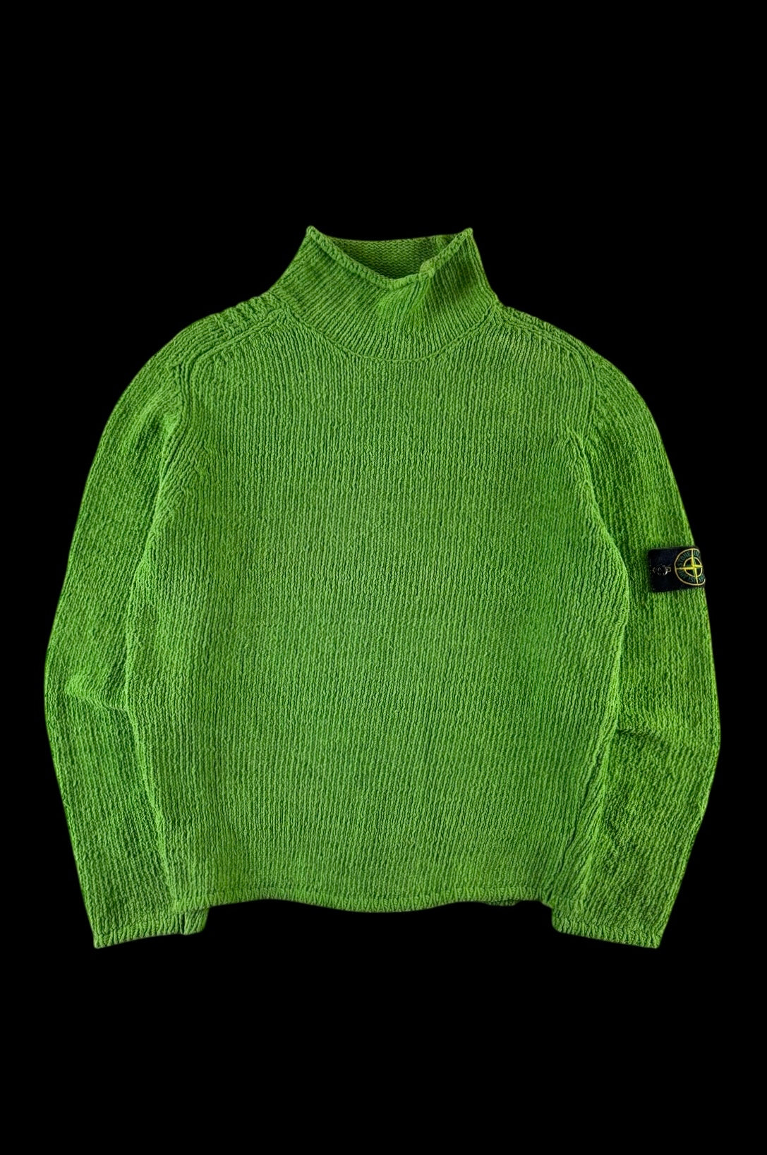Stone Island 2000 Knitted Mock Neck Sweater [L]