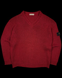 Stone Island 1990’s Knitted V-Neck Sweater [L]