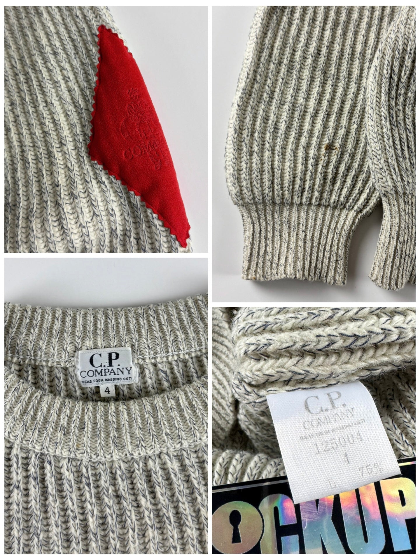 C.P. Company 1980’s Ribbed Knitted Sweater [L]