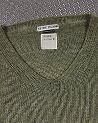 Stone Island SS 1999 Knitted V-Neck Sweater [L]