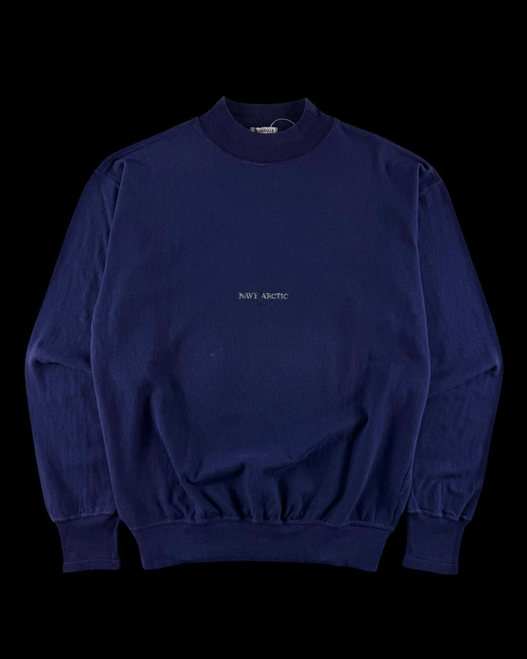 Boneville SS 1989 Navy Arctic Mock Neck Sweatshirt [M]