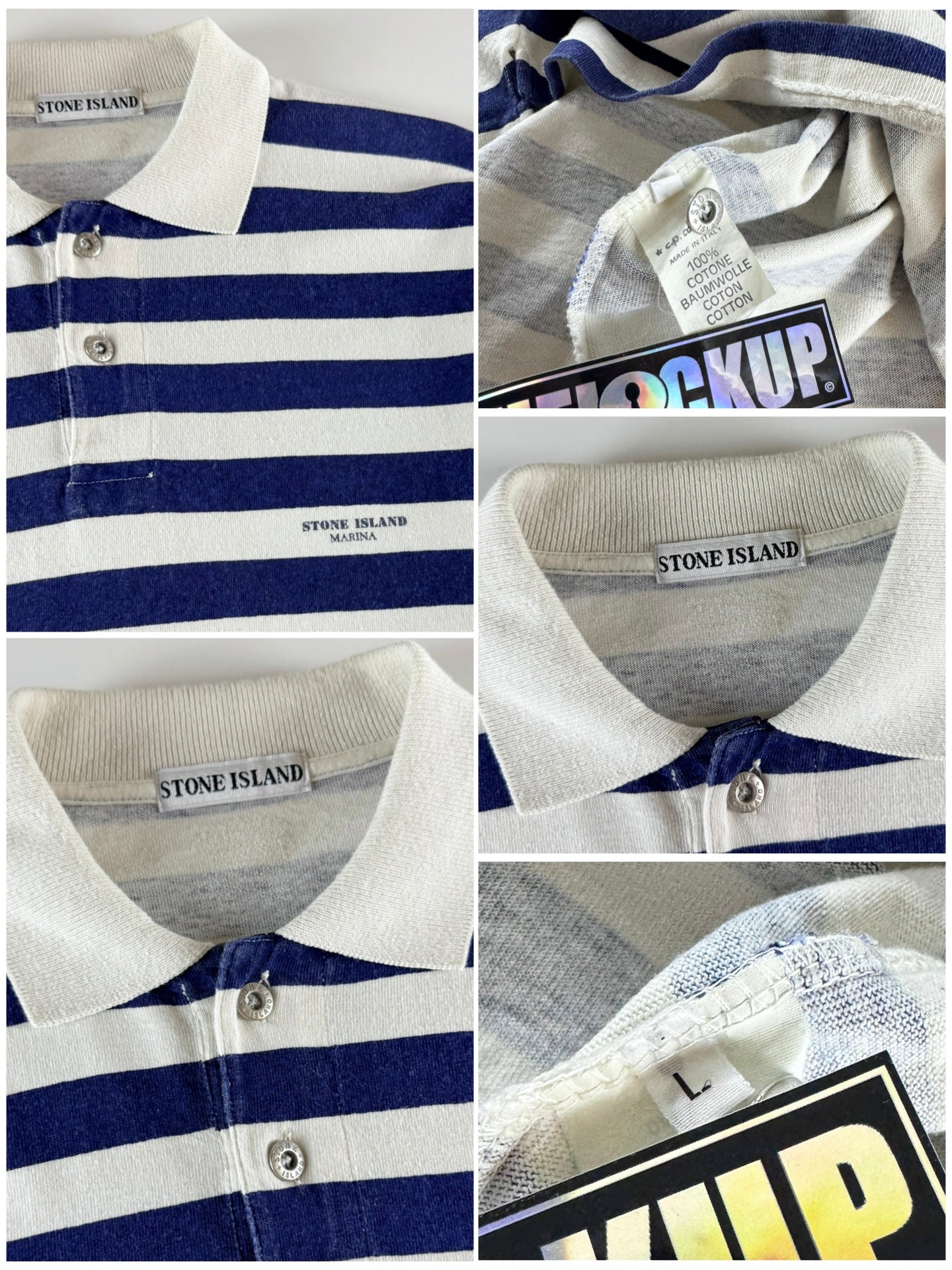 Stone Island 1980’s Marina Striped Rugby [L]