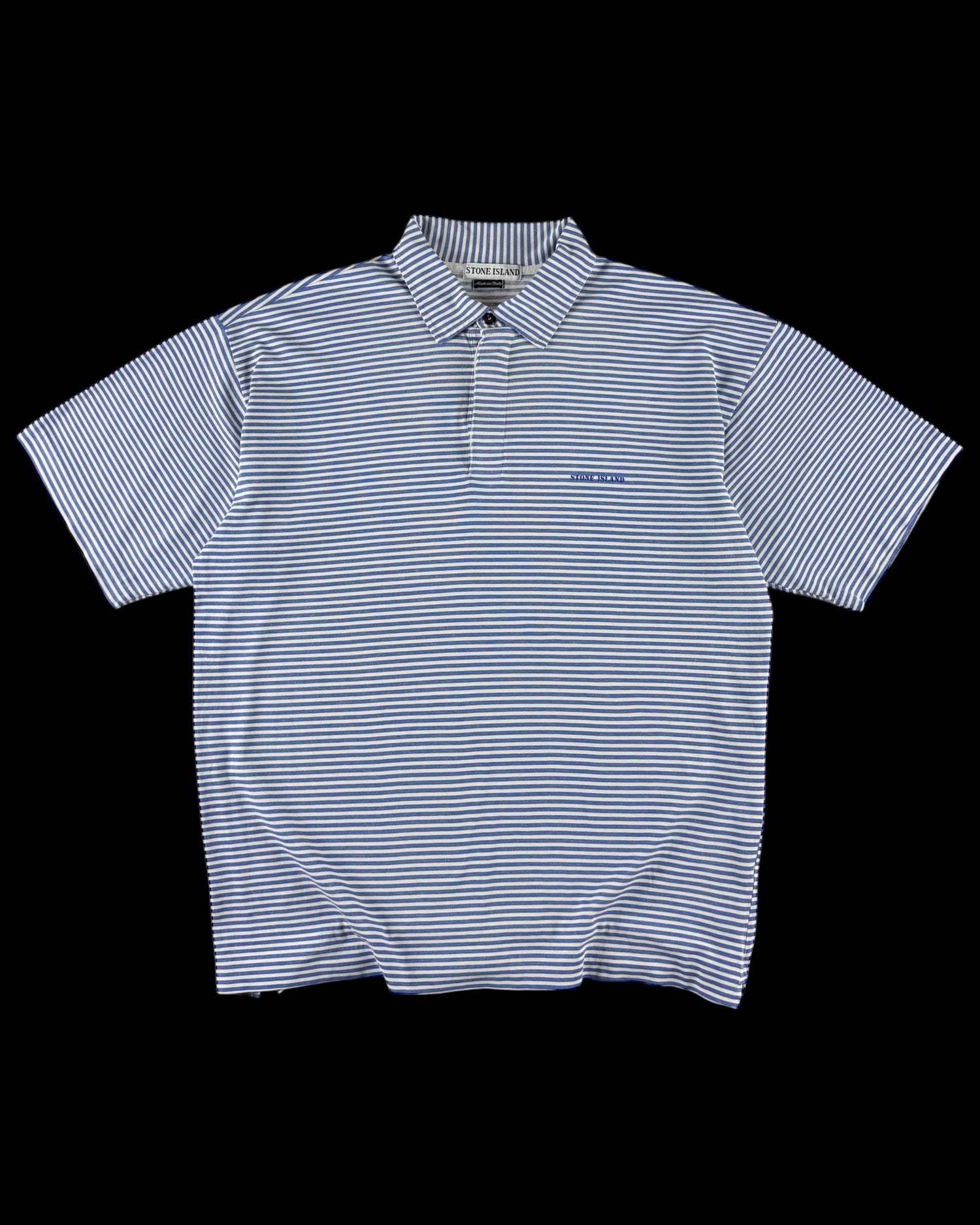 Stone Island SS 1997 Striped Spellout Polo [XXL]
