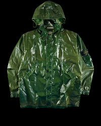Stone Island AW 1992 Glazed Silk Toffee Wrapper Jacket [XL]