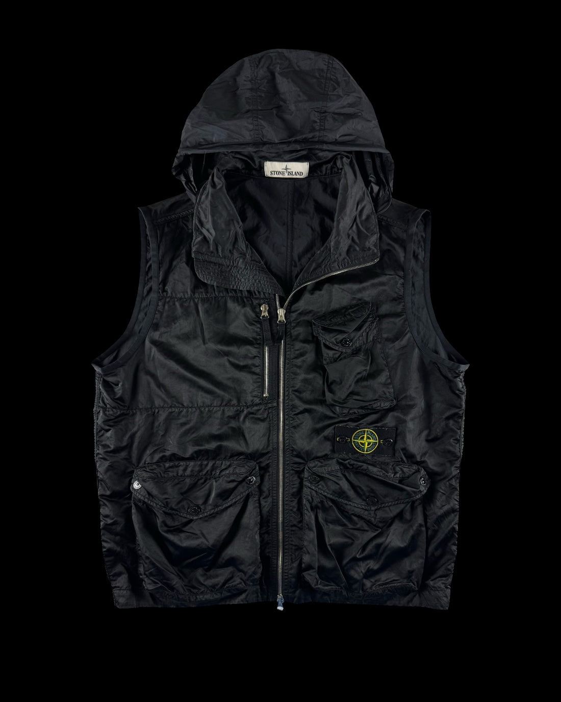 Stone Island SS 2021 Nylon Raso-TC Hooded Utility Vest [M]