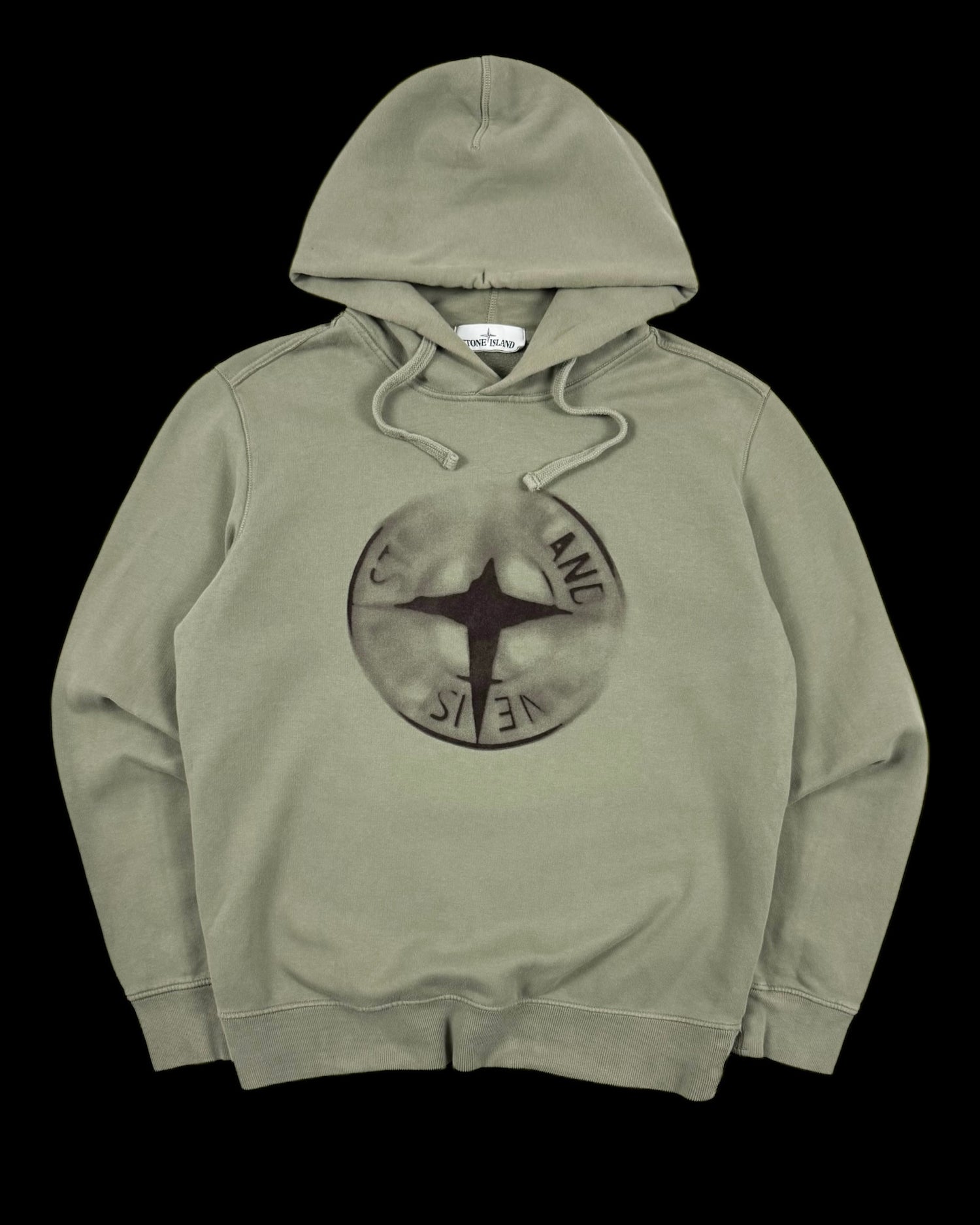 Stone Island AW 2022 Fade Compass Logo Hooded Sweatshirt [M]