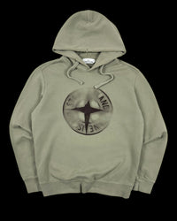 Stone Island AW 2022 Fade Compass Logo Hooded Sweatshirt [M]