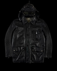 C.P. Company AW 2004 30th Anniversary Lambskin Leather Millie Miglia Goggle Jacket [XL]