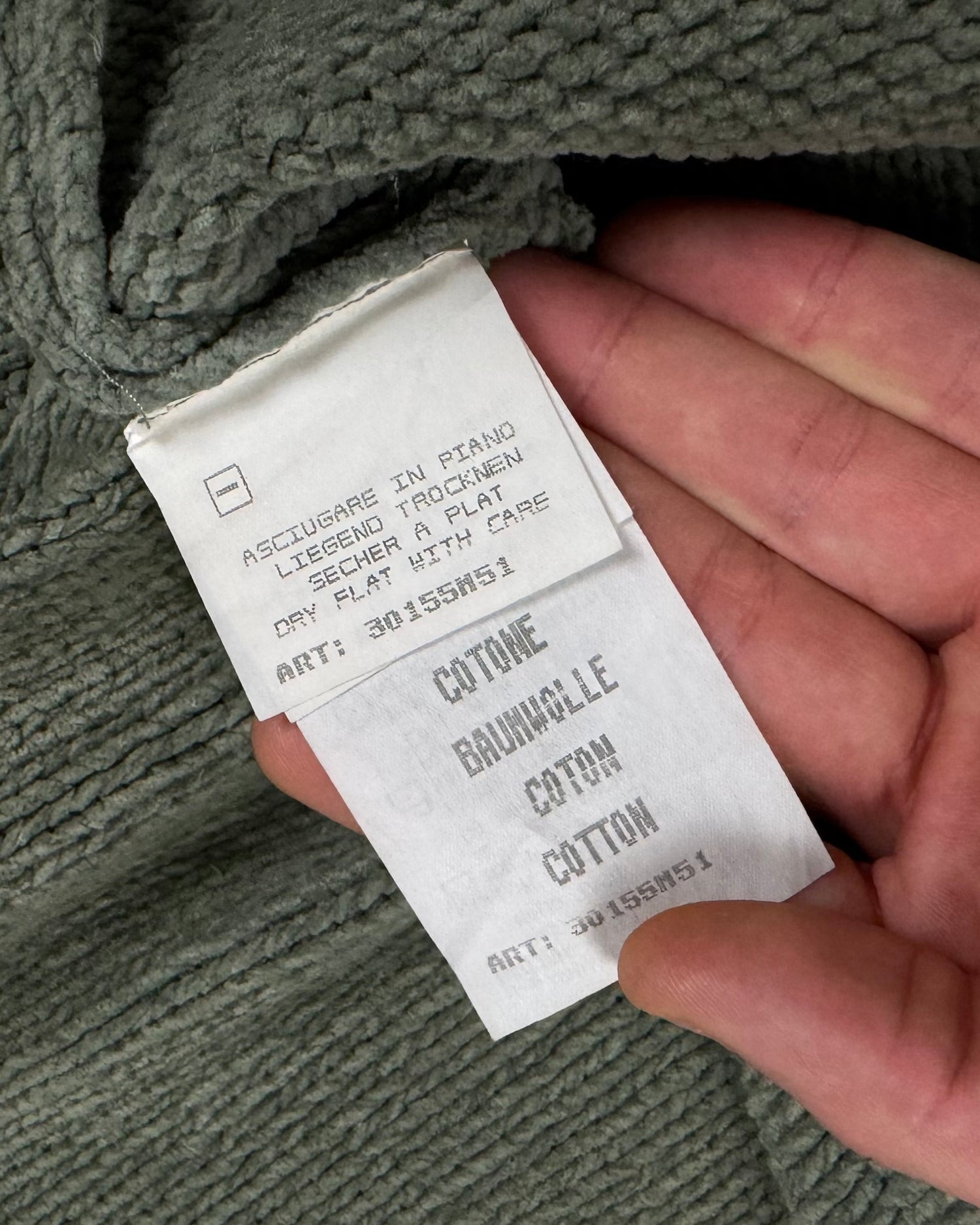 Stone Island SS 1999 Knitted V-Neck Sweater [L]