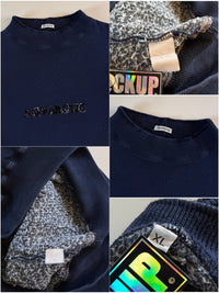 Boneville 1980’s Navy Arctic Chenille Logo Sweatshirt [XL]