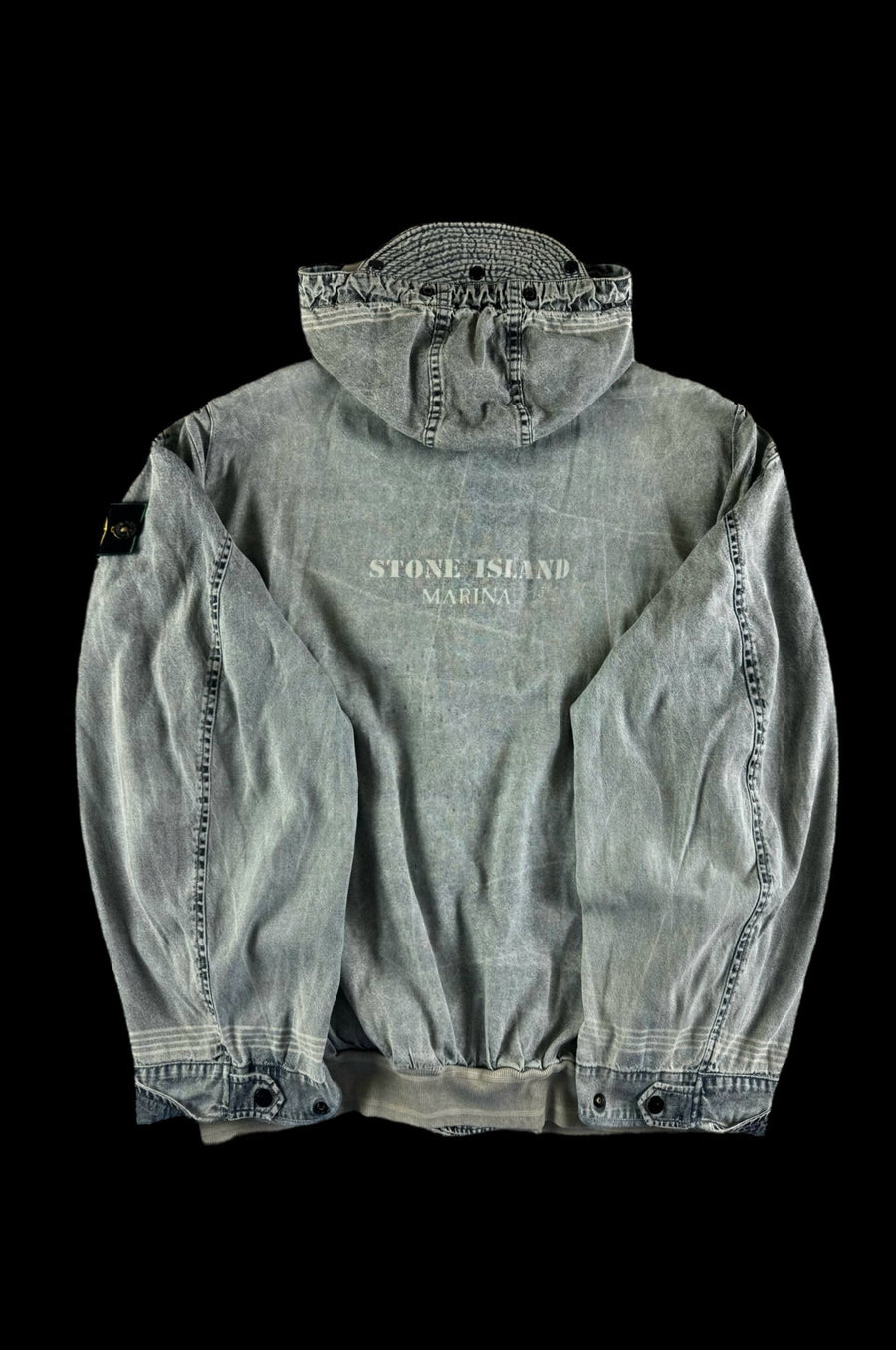 Stone Island 1986 Sail Cloth Marina Hooded Jacket [XL]