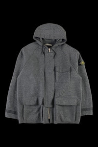 Stone Island 1990's Hooded Wool Duffle Jacket [XL]